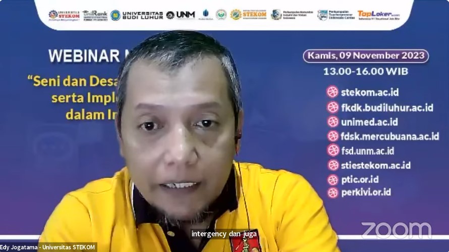 WEBINAR NASIONAL Seni dan Desain Media Digital serta Implementasinya dalam Industri 4.0