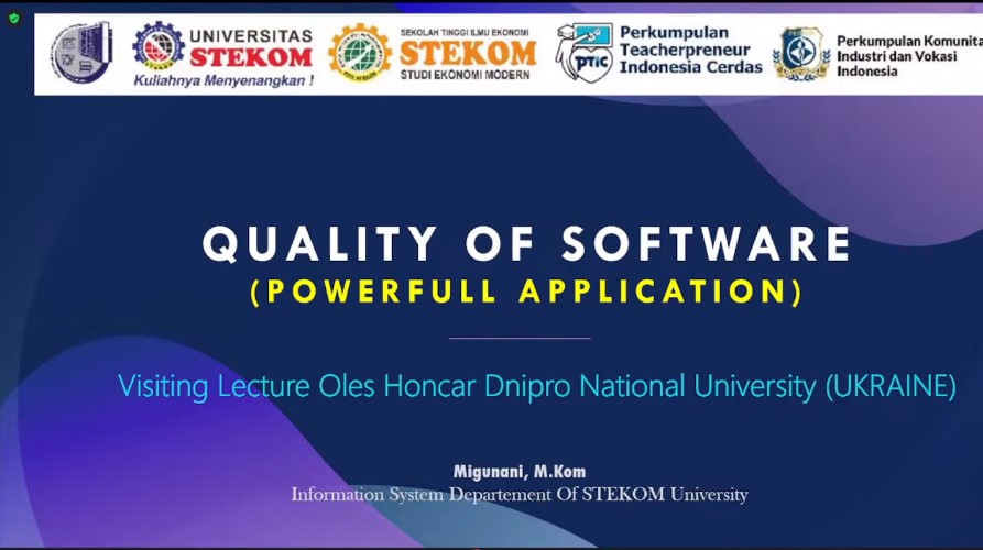 CONGRATULATION The Quality of Software