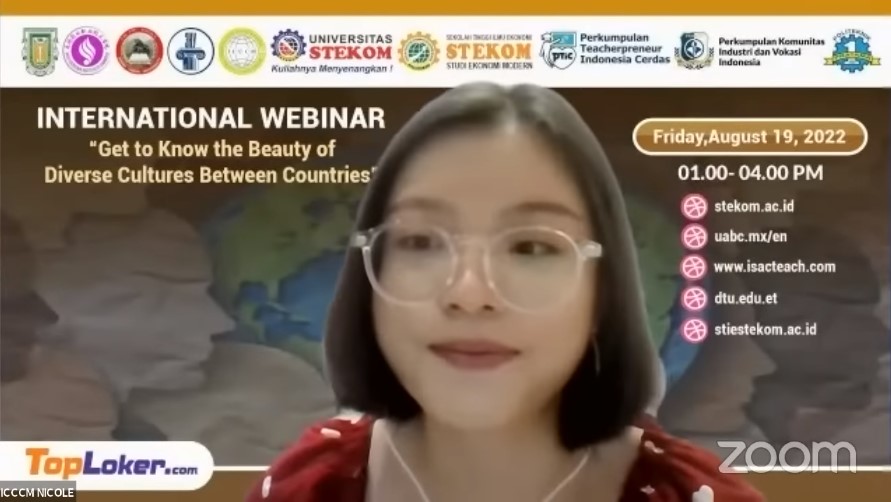 INTERNATIONAL WEBINAR Get to Know the Beauty of Diverse Cultures Between Countries