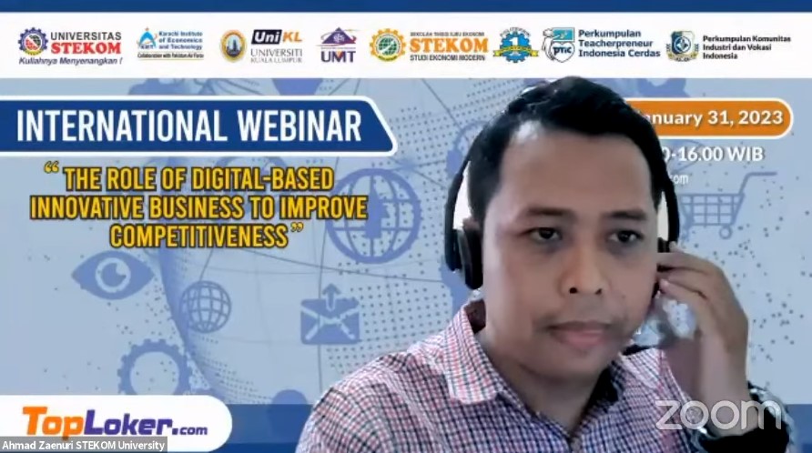INTERNATIONAL WEBINAR The Role of Digital-Based Innovative Business to Improve Competitiveness