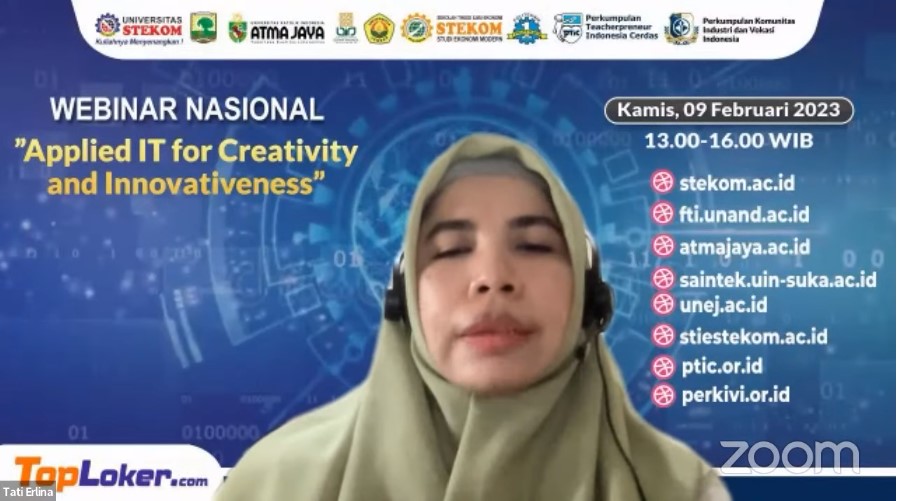 WEBINAR NASIONAL Applied IT for Creativity and Innovativeness