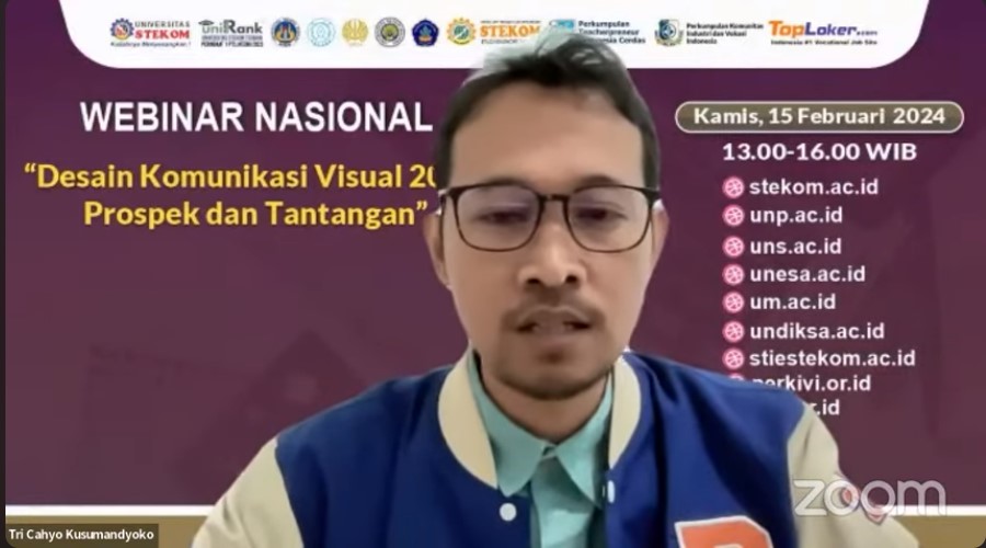 WEBINAR NASIONAL Desain Komunikasi Visual 2024 , Prospek dan Tantangan