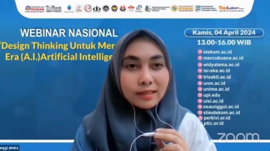WEBINAR NASIONAL Design Thinking Untuk Merespon Era (A.I) Artificial Intelligence