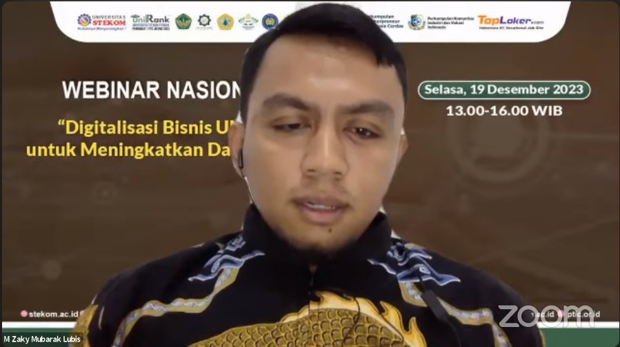 WEBINAR NASIONAL Digitalisasi Bisnis UMKM untuk Meningkatkan Daya saing