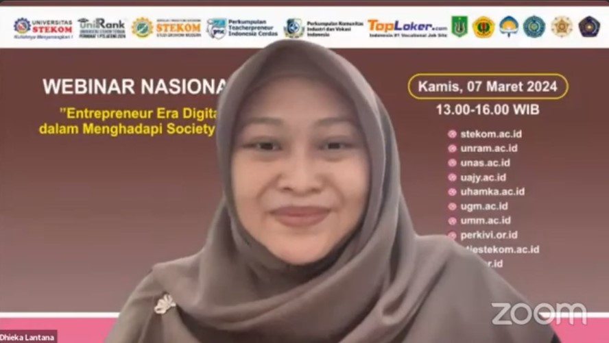 WEBINAR NASIONAL Entrepreneur Era Digital dalam Menghadapi Society 5.0