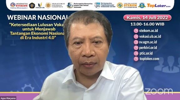 WEBINAR NASIONAL ''Ketersediaan Lulusan Vokasi untuk Menjawab Tantangan Ekonomi Nasional di Era Industri 4.0''