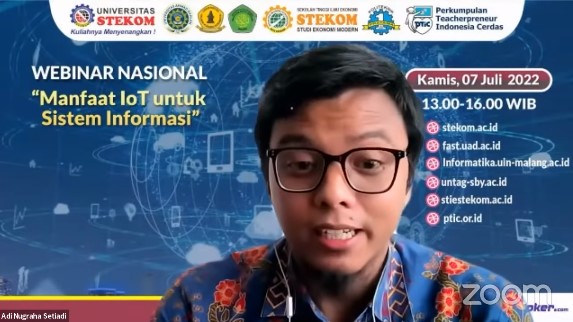 WEBINAR NASIONAL ''Manfaat IoT untuk Sistem Informasi''