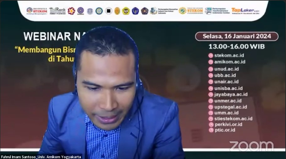 WEBINAR NASIONAL Membangun Bisnis Berkelanjutan di Tahun 2024