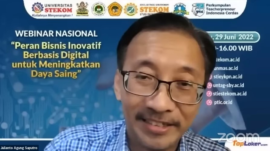 WEBINAR NASIONAL ''Peran Bisnis Inovatif Berbasis Digital untuk Meningkatkan Daya Saing''