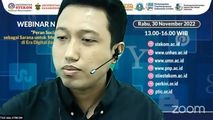 WEBINAR NASIONAL Peran Social Media sebagai untuk Memaksimalkan Peluang di Era Digital dan Industri 4.0
