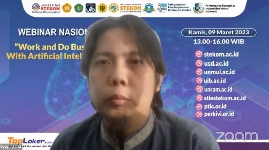 WEBINAR NASIONAL Work and Do Business With Artificial Intelligence