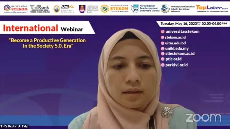 INTERNATIONAL WEBINAR Become a Productive Generation in the Society 5.0. Era