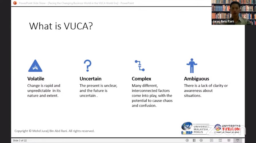 VISITING LECTURE Facing the Changing Business World in the VUCA World Era