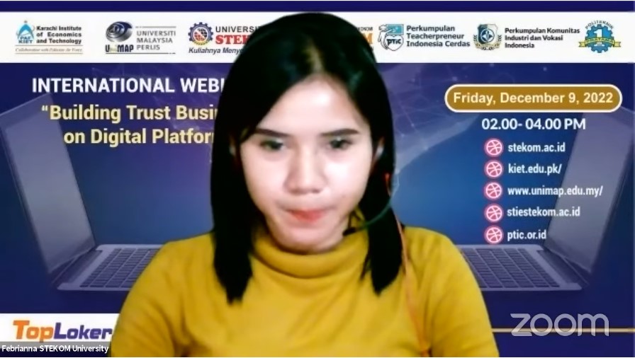 WEBINAR INTERNASIONAL Building Trust Business on Digital Platforms