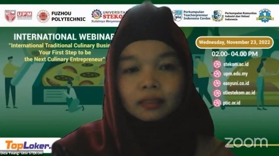 WEBINAR INTERNASIONAL International Traditional Culinary Business: Your First Step to be the Next Culinary Entrepreneur