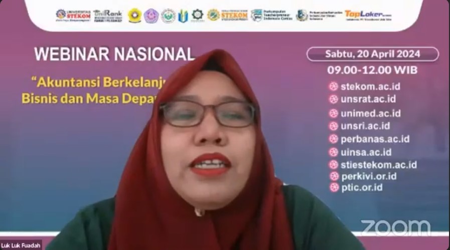 WEBINAR NASIONAL Akuntansi Berkelanjutan : Bisnis dan Masa Depan Dunia