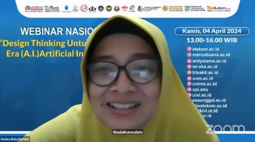 WEBINAR NASIONAL Design Thinking Untuk Merespon Era (A.I) Artificial Intelligence