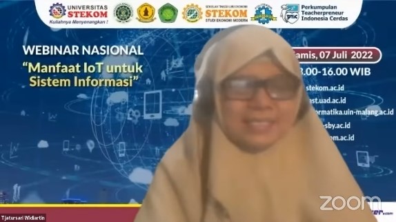 WEBINAR NASIONAL ''Manfaat IoT untuk Sistem Informasi''