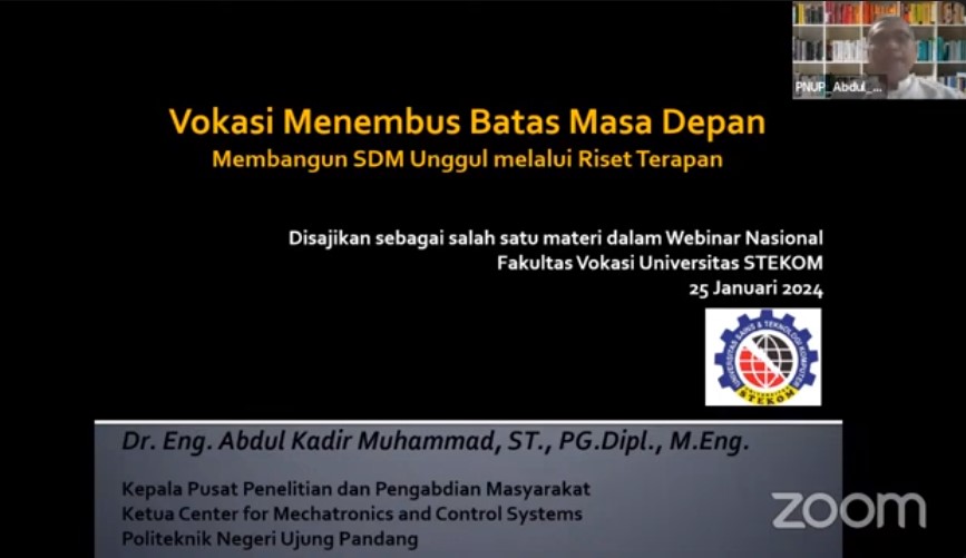 WEBINAR NASIONAL Membangun SDM Unggul melalui Inovasi Pendidikan