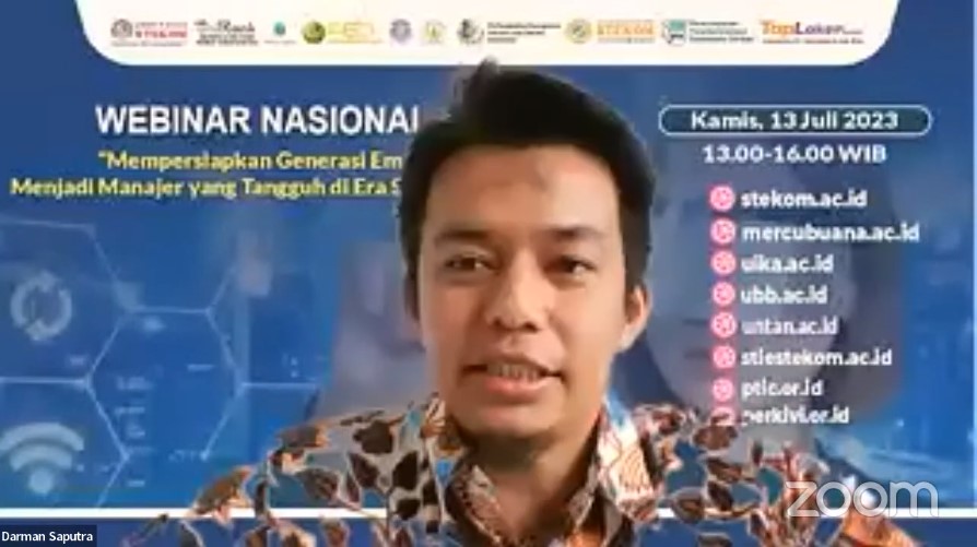WEBINAR NASIONAL Mempersiapkan Generasi Emas Manjadi Manajer yang Tangguh di Era Society 5.0