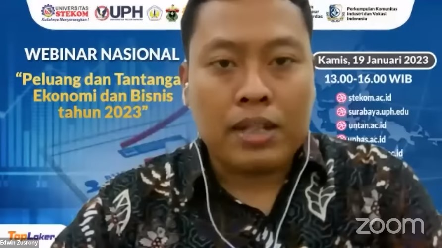 WEBINAR NASIONAL Peluang dan Tantangan Ekonomi dan Bisnis tahun 2023