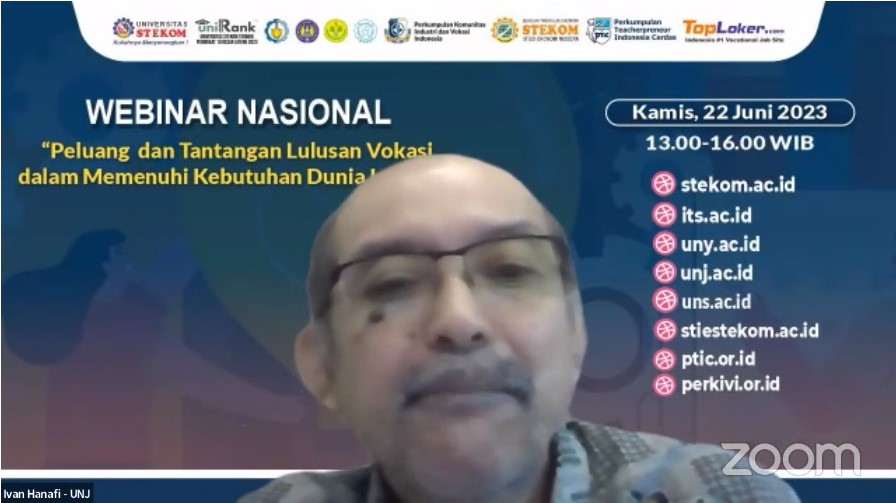 WEBINAR NASIONAL Peluang dan Tantangan Lulusan Vokasi dalam Memenuhi Kebutuhan Dunia Industri