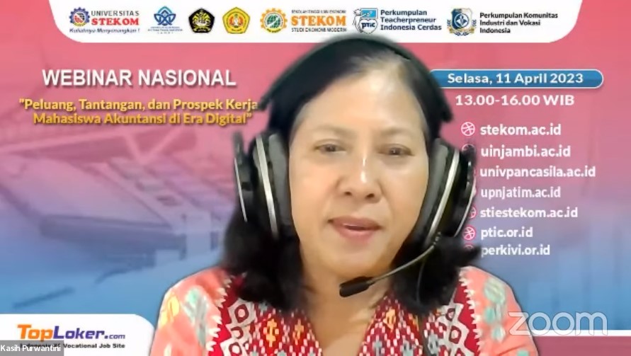 WEBINAR NASIONAL Peluang, Tantangan, dan Prospek Kerja, Mahasiswa Akuntansi di Era Digital