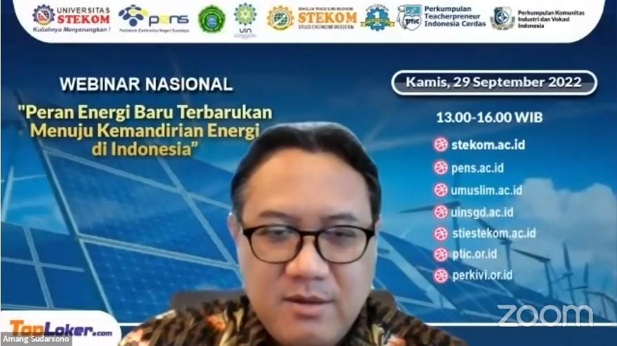 WEBINAR NASIONAL Peran Energi Baru Terbarukan Menuju Kemandirian Energi di Indonesia
