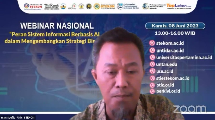 WEBINAR NASIONAL Peran Siste, Informasi Berbasis AI dalam  Mengembangkan Strategi Bisnis