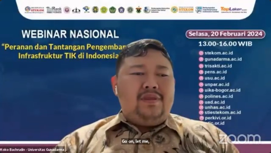 WEBINAR NASIONAL Peranan dan Tantangan Pengembangan Infrasfruktur TIK di Indonesia