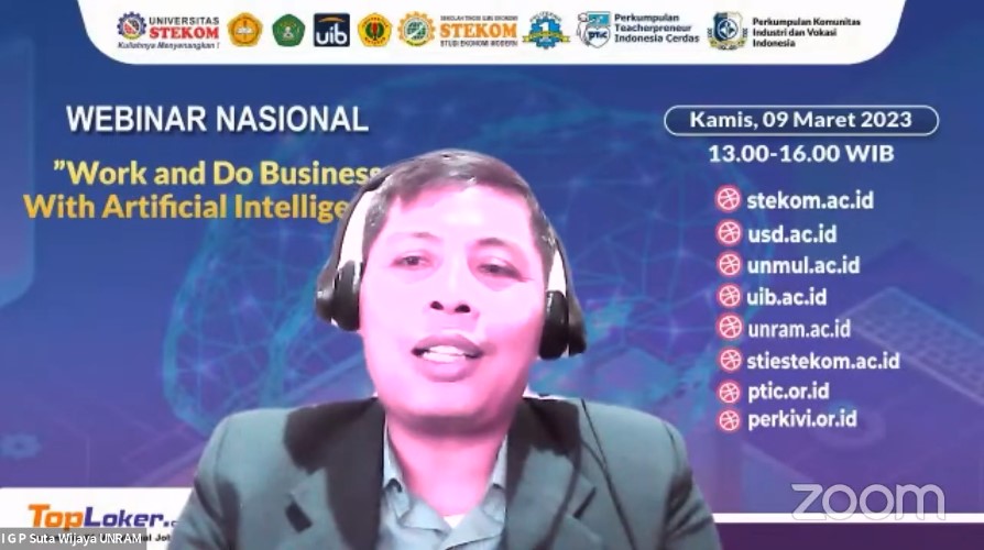 WEBINAR NASIONAL Work and Do Business With Artificial Intelligence