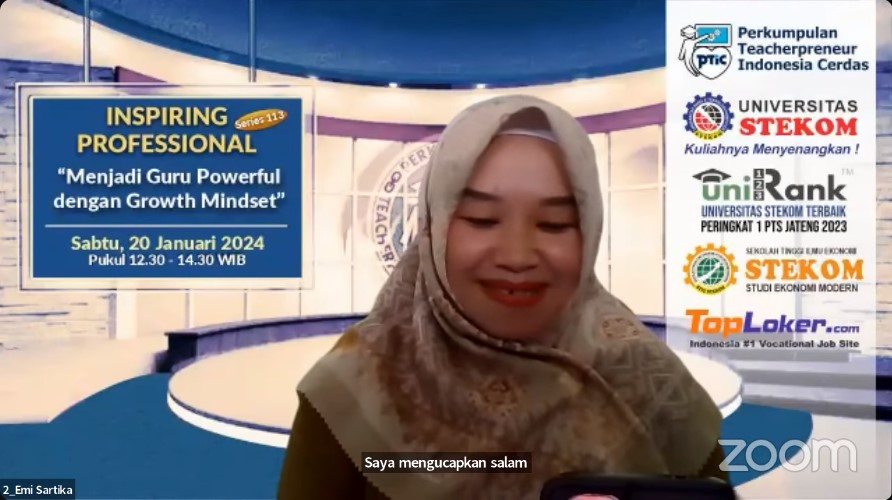 INSPIRING PROFESSIONAL Menjadi Guru Powerful dengan Growth Mindset