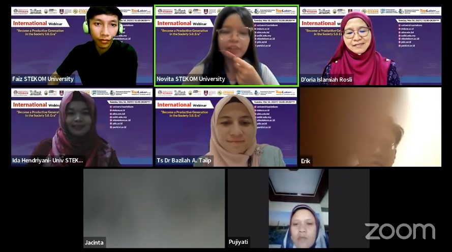 INTERNATIONAL WEBINAR Become a Productive Generation in the Society 5.0. Era