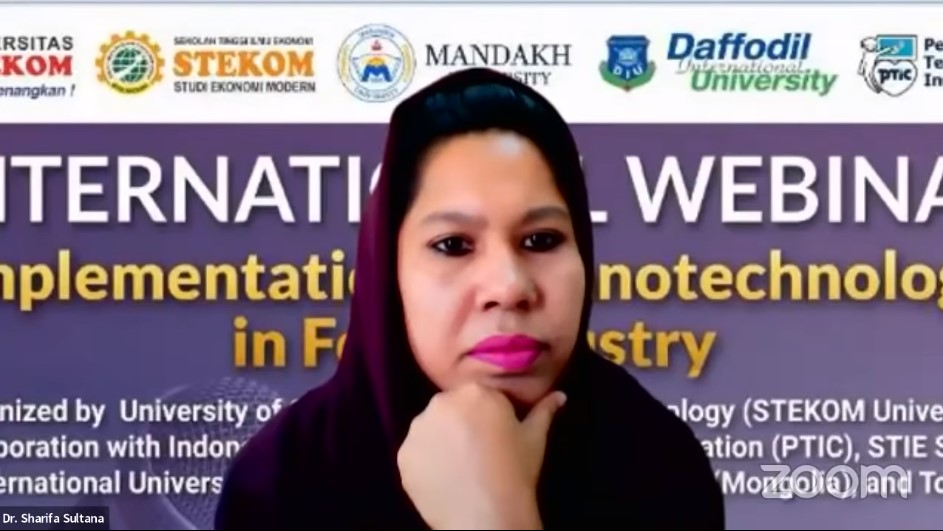 INTERNATIONAL WEBINAR Implementation of Nanotechnology in Food Industry