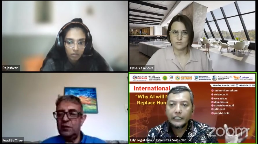 INTERNATIONAL WEBINAR Why AI will Never Replace Humans