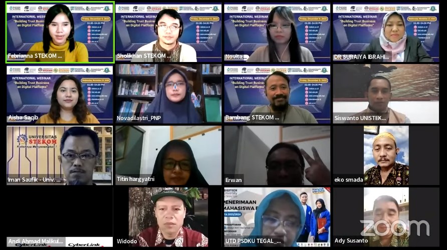 WEBINAR INTERNASIONAL Building Trust Business on Digital Platforms