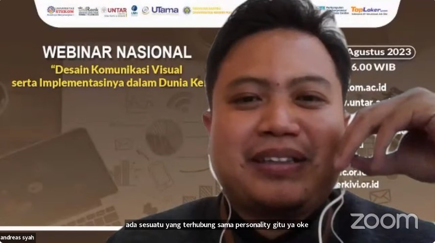 WEBINAR NASIONAL Desain Komunikasi Visual serta Implementasinya dalam Dunia Kerja