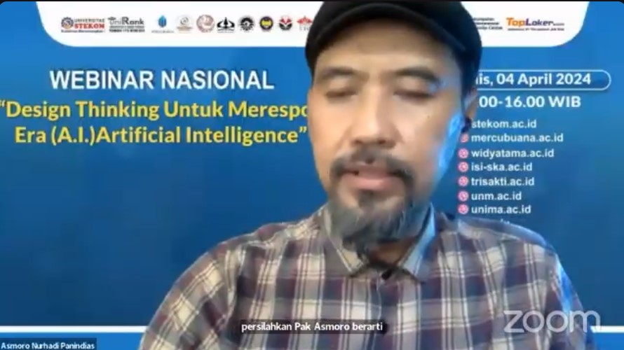 WEBINAR NASIONAL Design Thinking Untuk Merespon Era (A.I) Artificial Intelligence