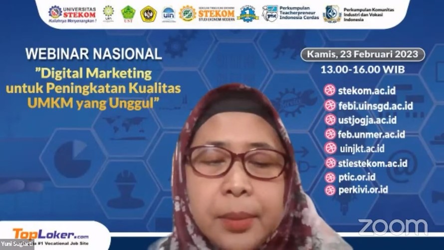 WEBINAR NASIONAL Digital Marketing untuk Peningkatan Kualitas UMKM yang Unggul