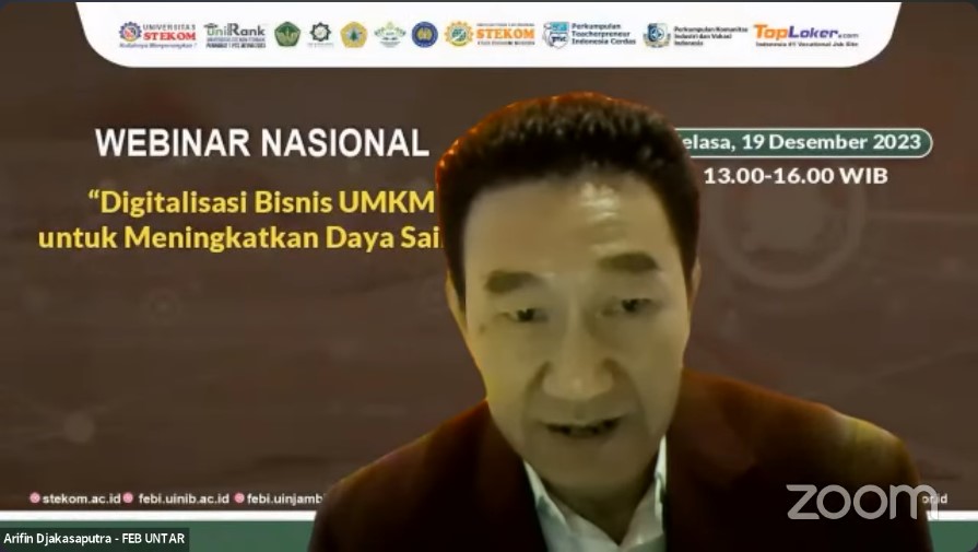 WEBINAR NASIONAL Digitalisasi Bisnis UMKM untuk Meningkatkan Daya saing
