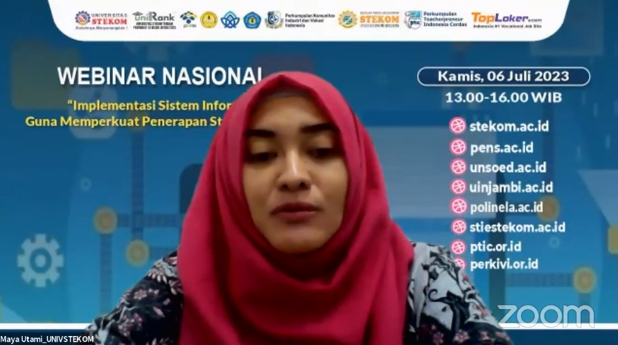 WEBINAR NASIONAL Implementasi Sistem Informasi Guna Memperkuat Penerapan Strategi Bisnis