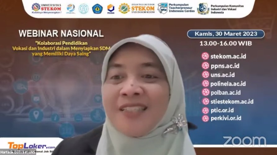 WEBINAR NASIONAL Kolaborasi Pendidikan Vokasi dan Industri dalam Menyiapkan SDM yang Memiliki Daya Saing