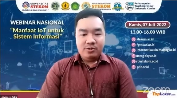 WEBINAR NASIONAL ''Manfaat IoT untuk Sistem Informasi''