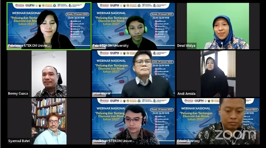 WEBINAR NASIONAL Peluang dan Tantangan Ekonomi dan Bisnis tahun 2023