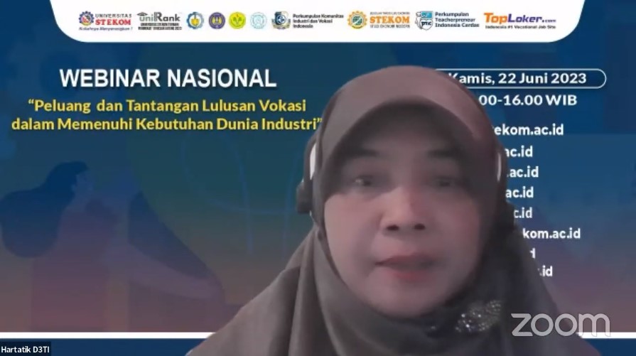 WEBINAR NASIONAL Peluang dan Tantangan Lulusan Vokasi dalam Memenuhi Kebutuhan Dunia Industri