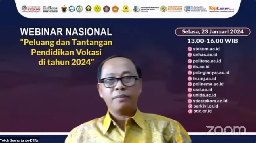 WEBINAR NASIONAL Peluang dan Tantangan Pendidikan Vokasi di tahun 2024