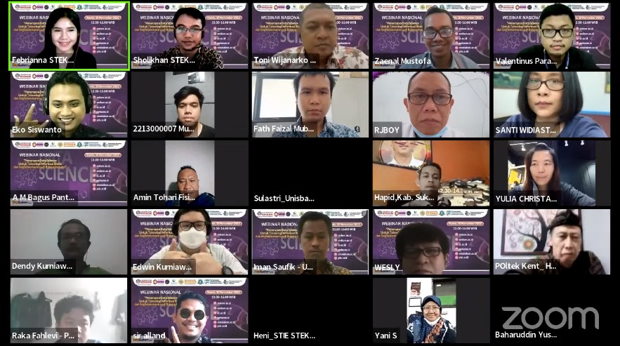 WEBINAR NASIONAL Penerapan Data Science Untuk Teknologi Informasi Bisnis dan Implementasinya di Bidang Industri 