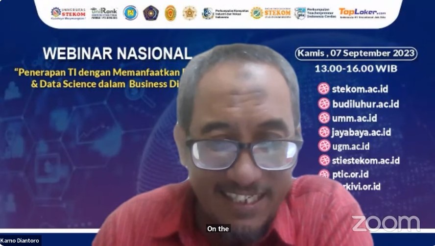 WEBINAR NASIONAL Penerapan TI dengan Memanfaatkan Big Data &amp; Data Science dalam Business Digital