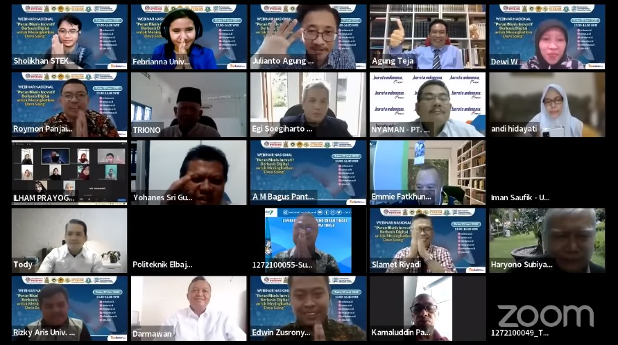 WEBINAR NASIONAL ''Peran Bisnis Inovatif Berbasis Digital untuk Meningkatkan Daya Saing''