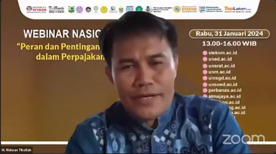 WEBINAR NASIONAL Peran dan Pentingan NPWP dalam Perpajakan